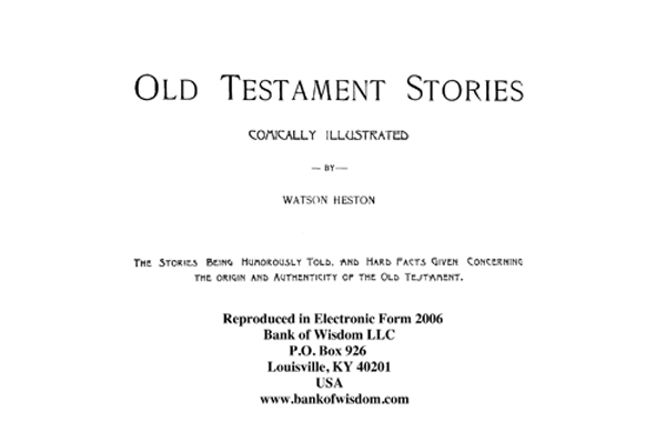 Old Testament Stories - Comically Illustrated.